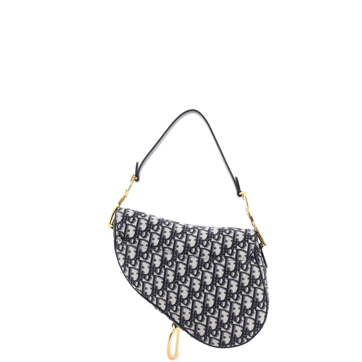 Saddle Handbag with Strap Oblique Canvas Medium - Deep Luxury