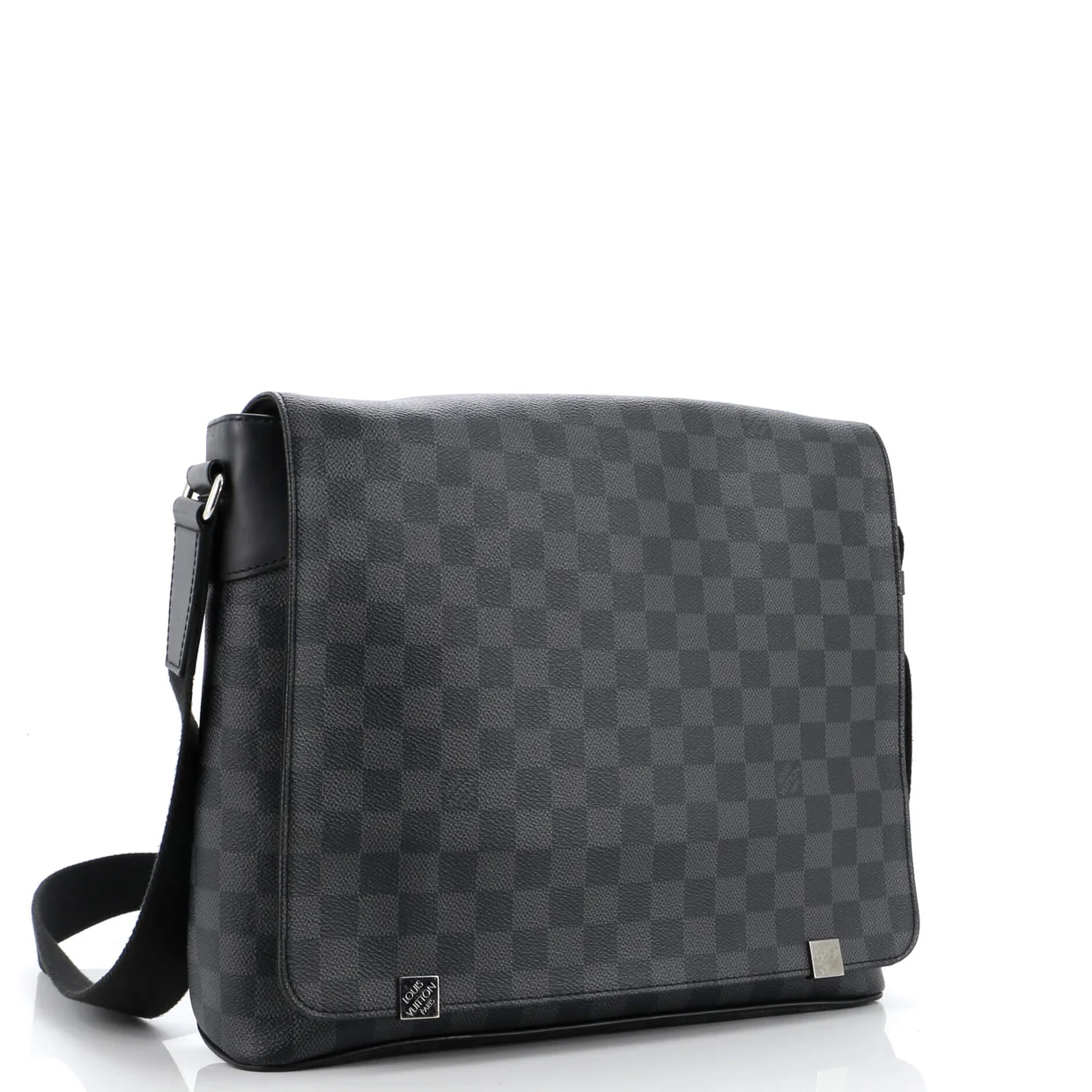 District NM Messenger Bag Damier Graphite MM - Deep Luxury
