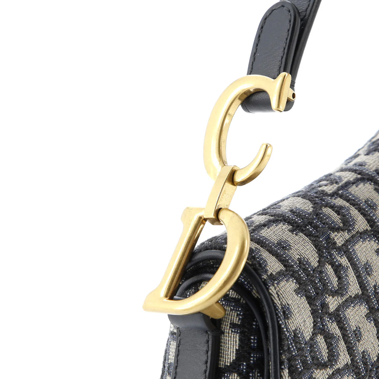 Saddle Handbag Oblique Canvas Mini - Deep Luxury
