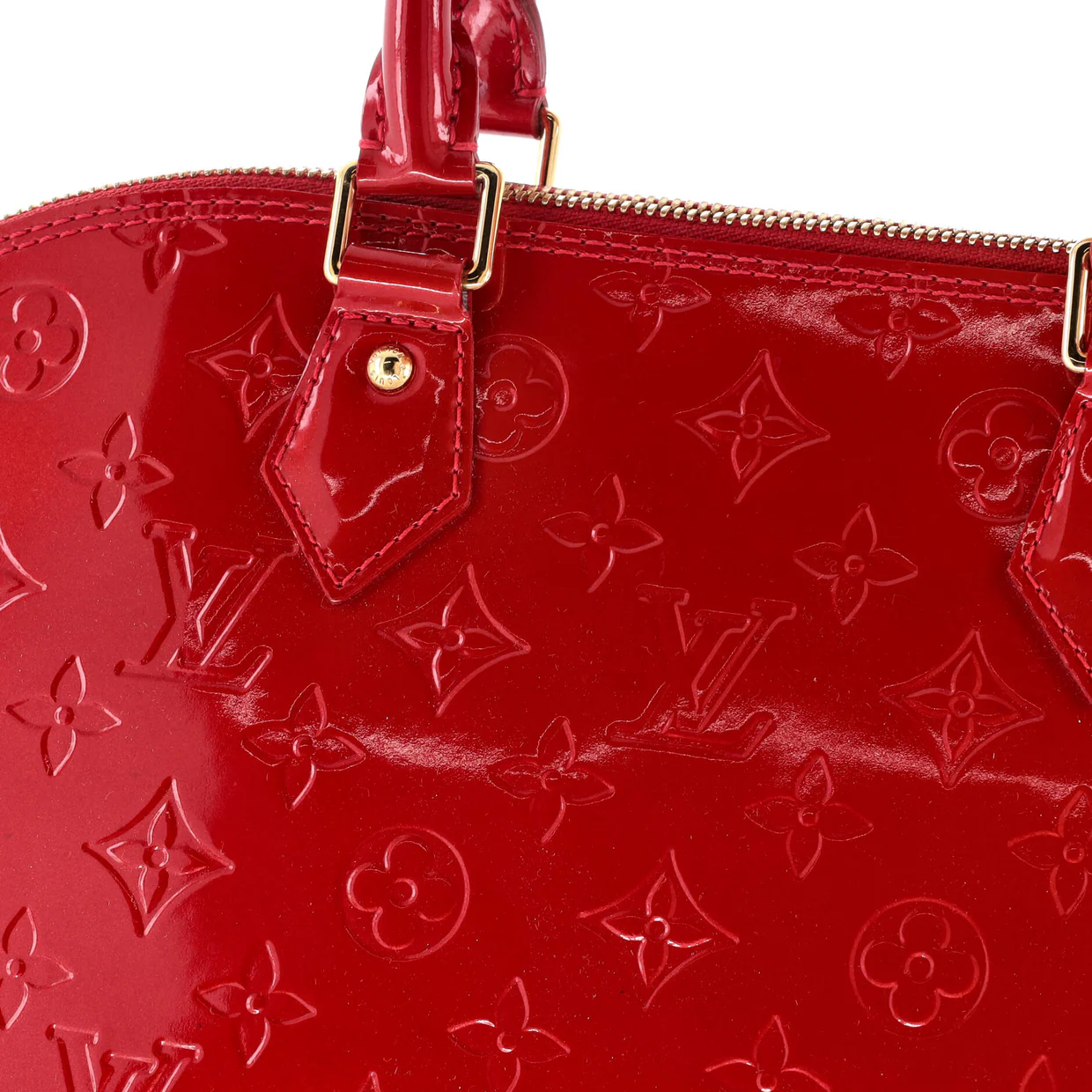 Alma Handbag Monogram Vernis GM - Deep Luxury