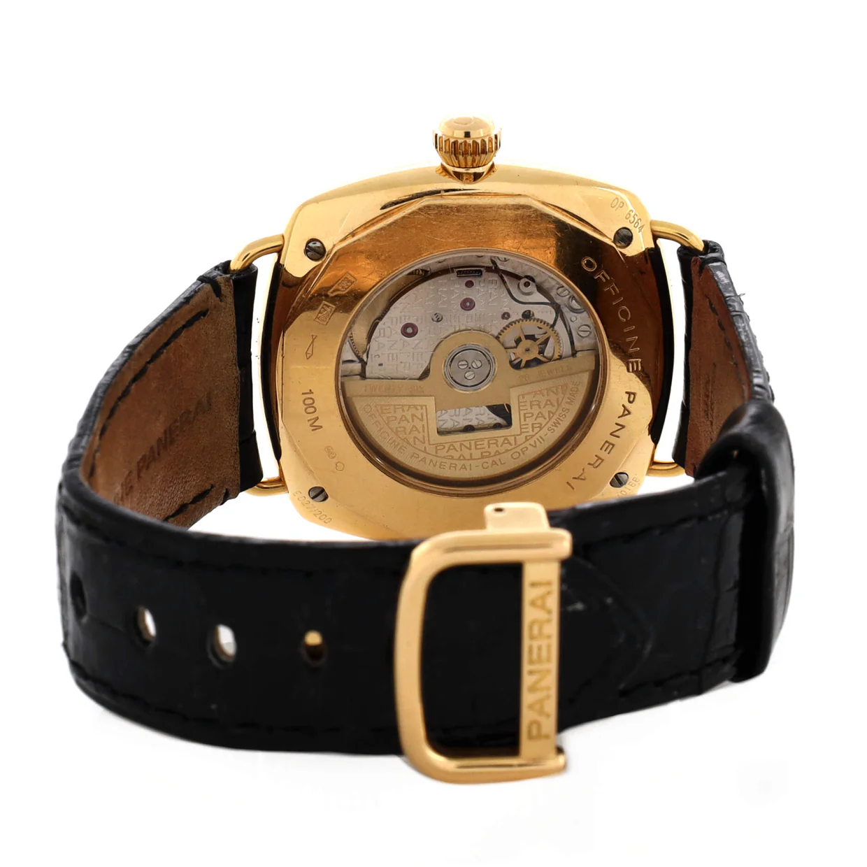 Radiomir Automatic Watch Yellow Gold and Alligator with Diamond Markers 40 - Deep Luxury