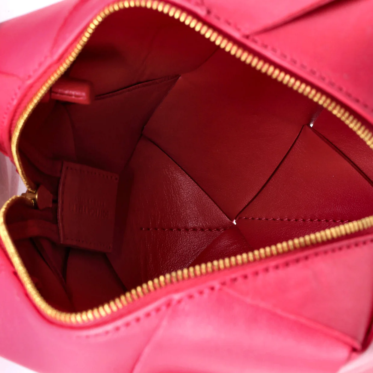 Cassette Camera Crossbody Bag Maxi Intrecciato Leather Mini - Deep Luxury