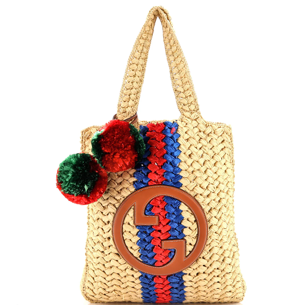 Blondie NM Open Tote Raffia Small - Deep Luxury