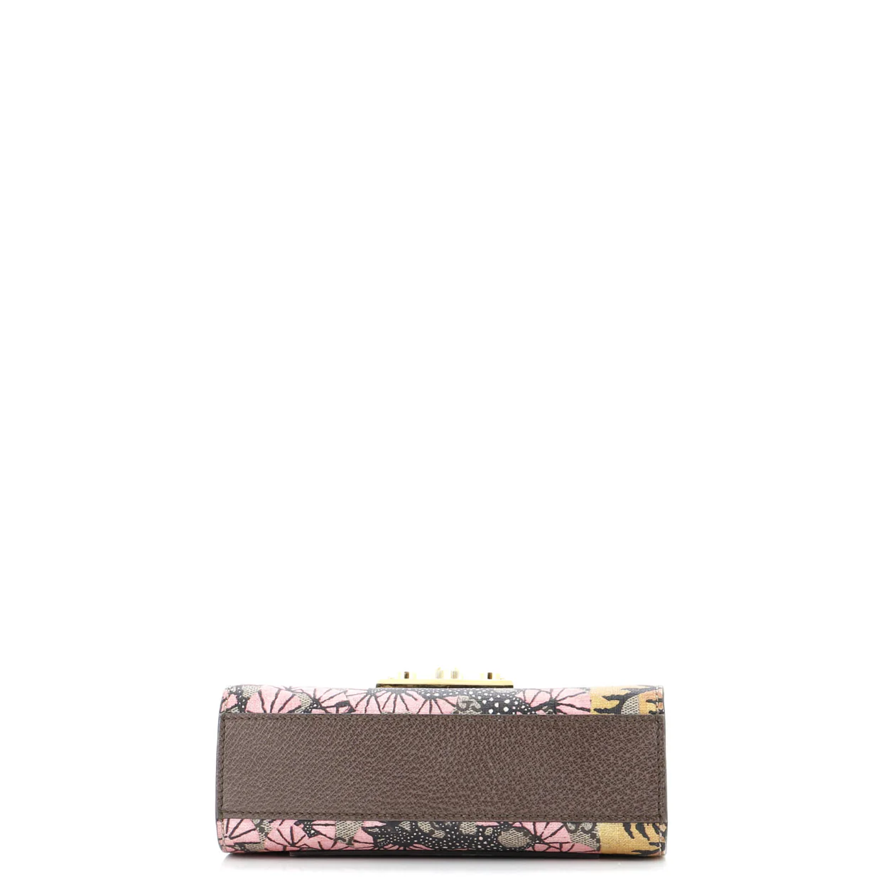 Padlock Shoulder Bag Bengal Print GG Coated Canvas Small - Deep Luxury