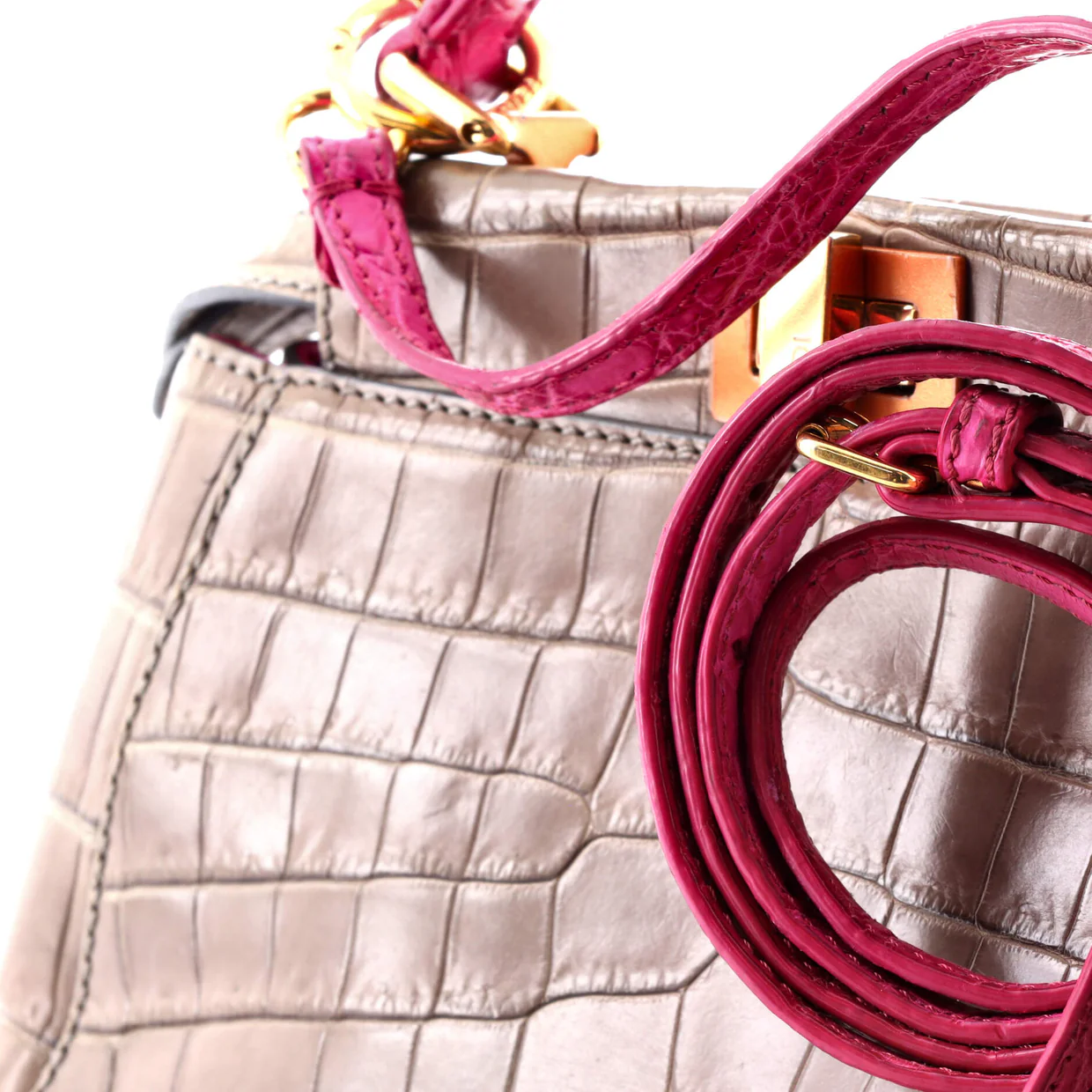 Peekaboo Bag Crocodile Mini - Deep Luxury