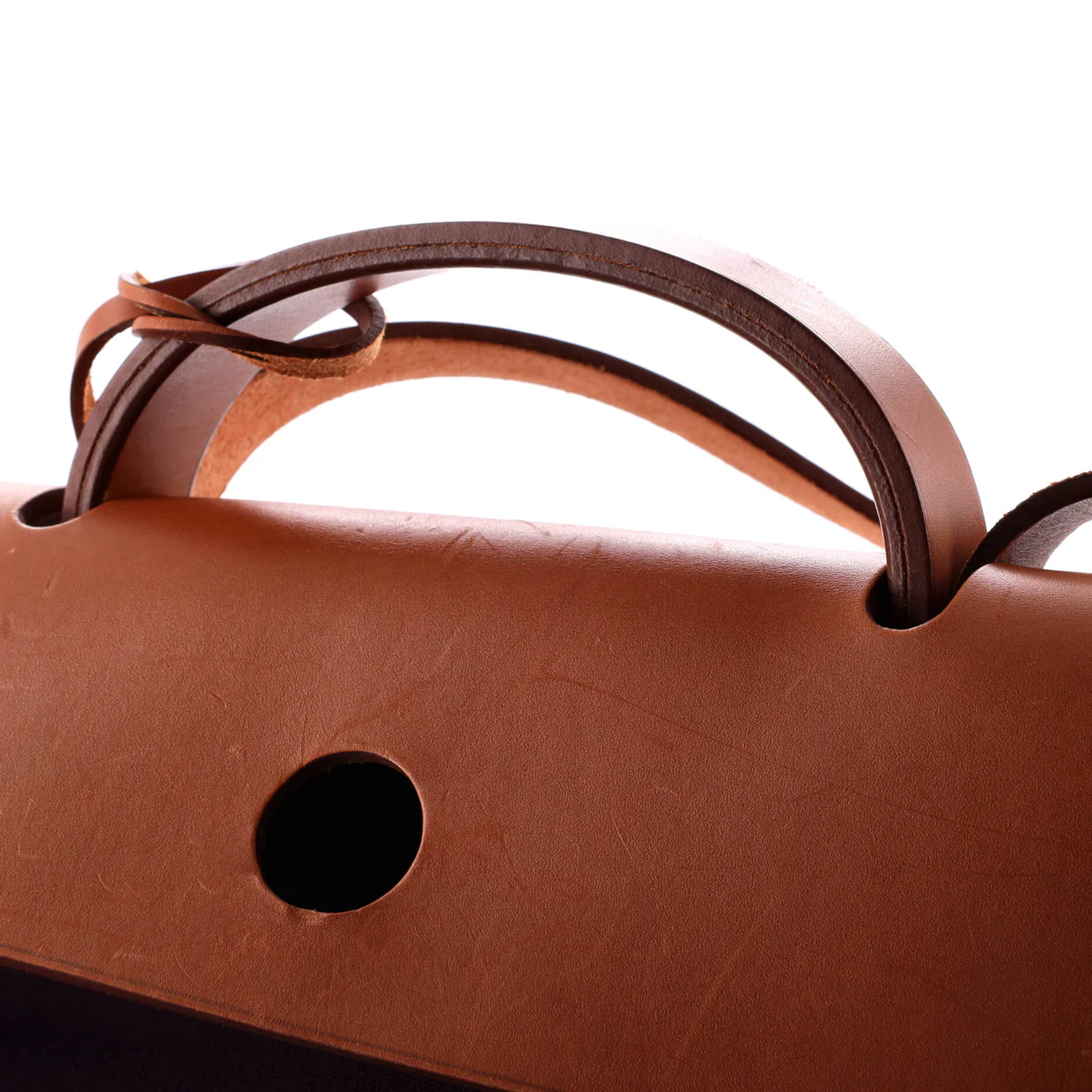 Herbag Zip Leather and Toile 39 - Deep Luxury