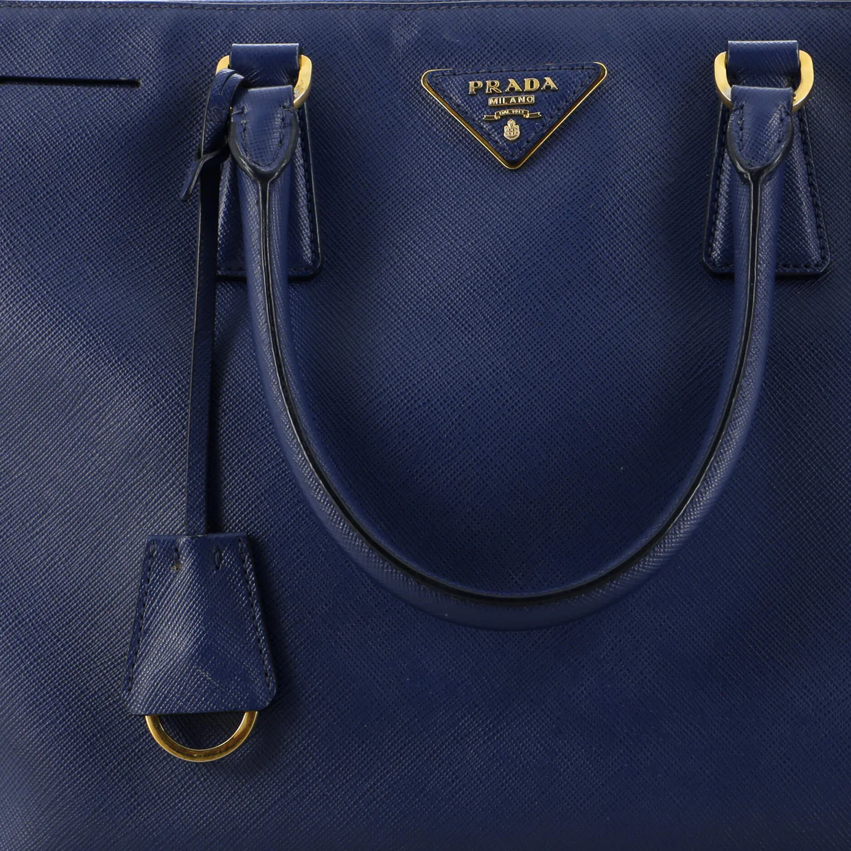 Double Zip Lux Tote Saffiano Leather Large - Deep Luxury