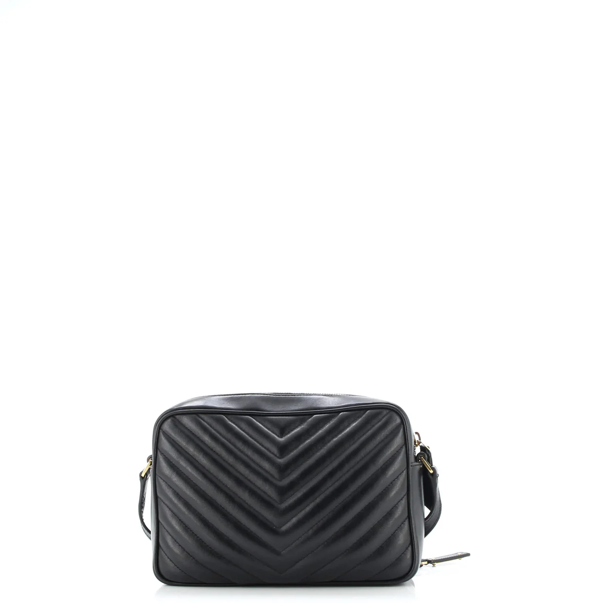 Lou Camera Bag Matelasse Chevron Leather Small - Deep Luxury