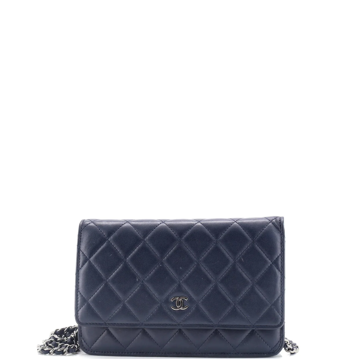 Wallet on Chain Quilted Lambskin - Deep Luxury