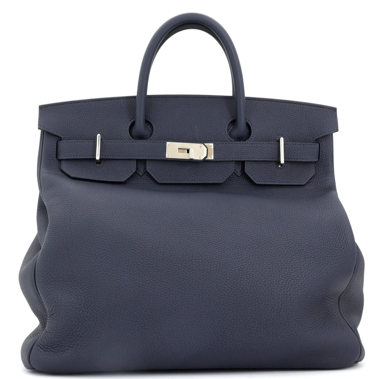 HAC Birkin Bag Bleu Nuit Togo with Palladium Hardware 40 - Deep Luxury
