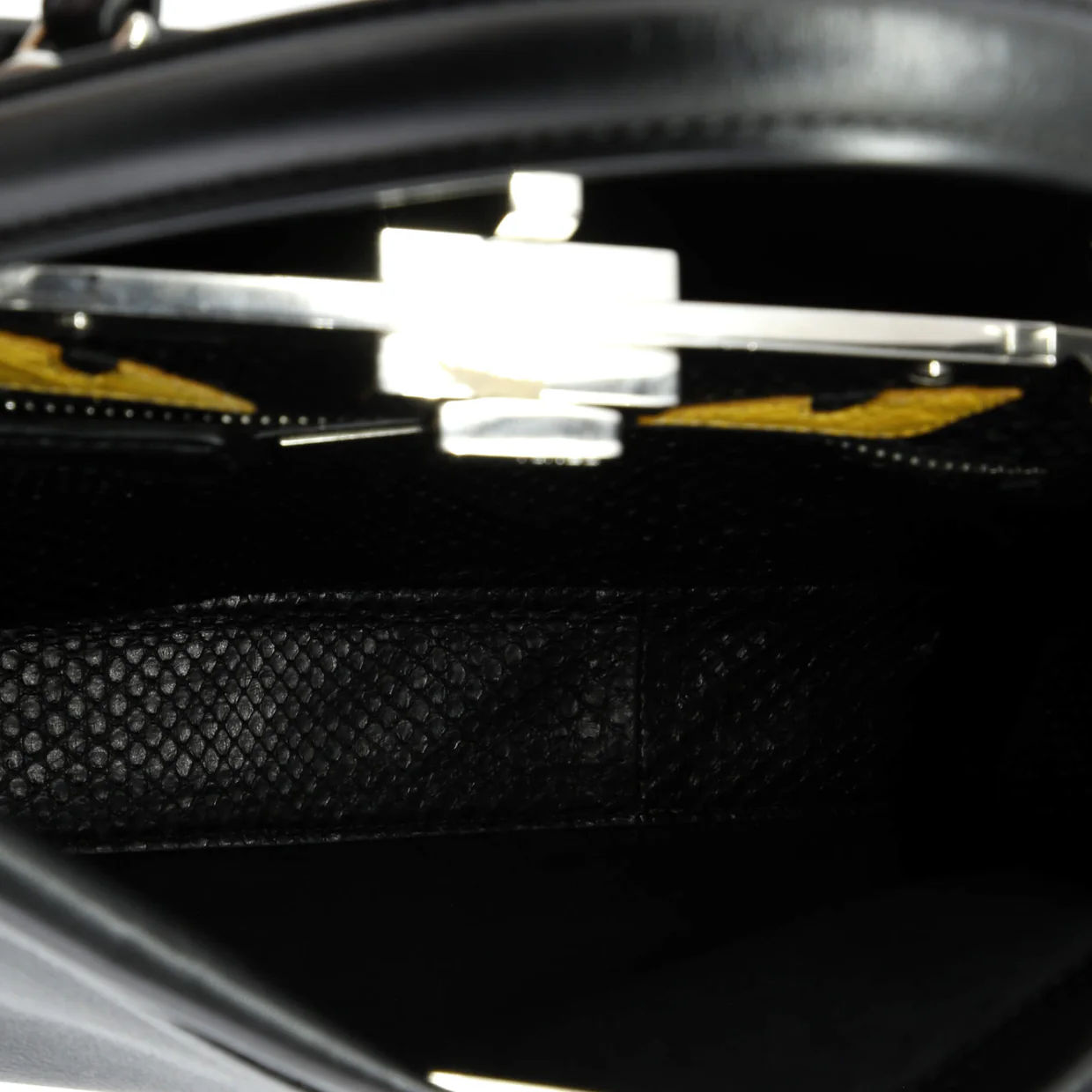 Monster Peekaboo Bag Calfskin and Python Regular - Deep Luxury