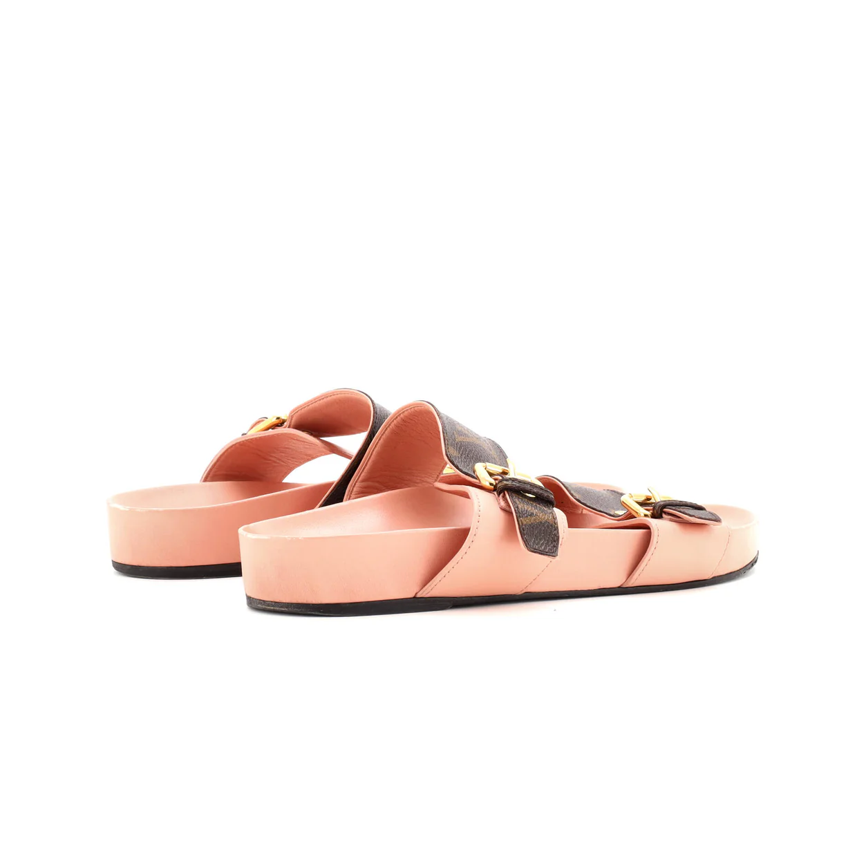 Women's Bom Dia Flat Mules Monogram Canvas - Deep Luxury