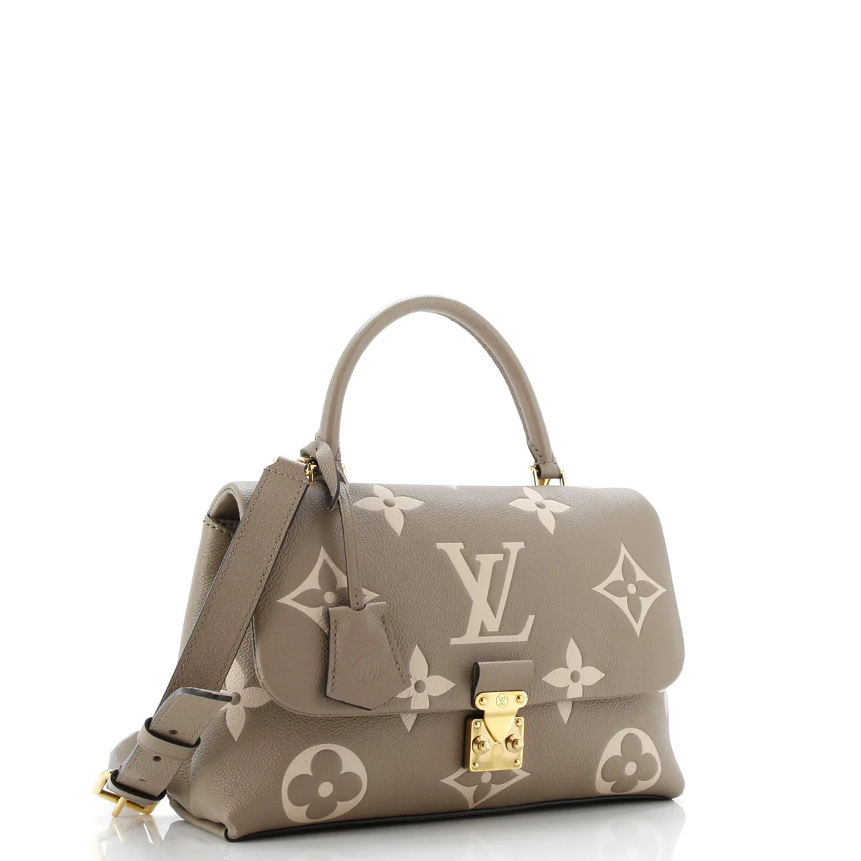 Madeleine Handbag Bicolor Monogram Empreinte Giant MM - Deep Luxury