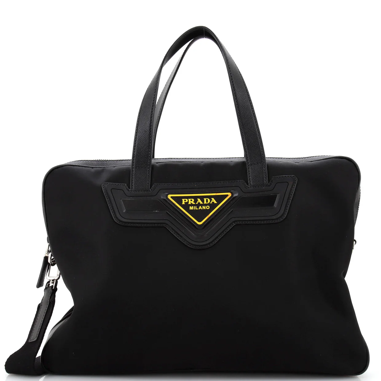 Triangle Convertible Briefcase Bag Re-Nylon Large - Deep Luxury