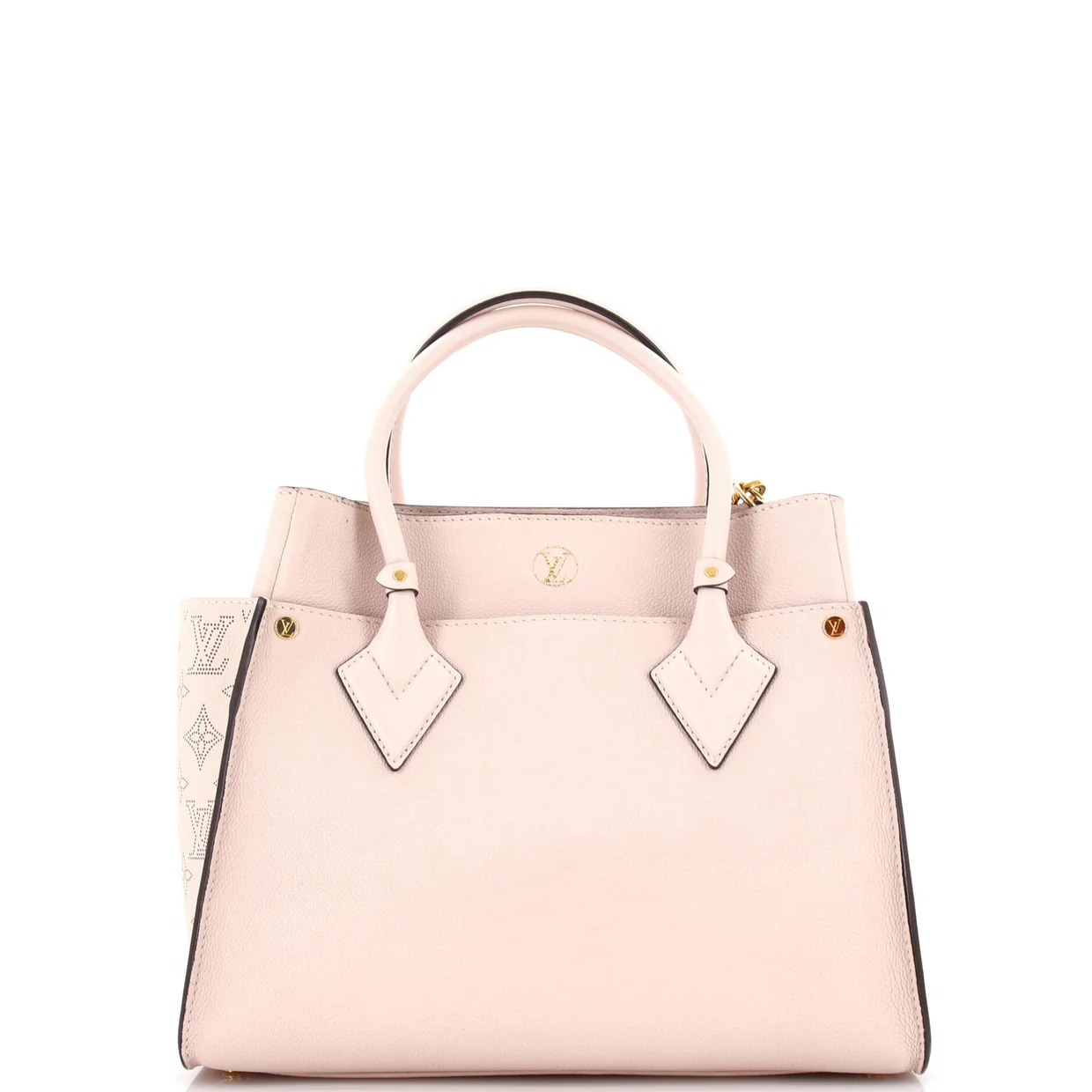 On My Side Tote Mahina Leather MM - Deep Luxury