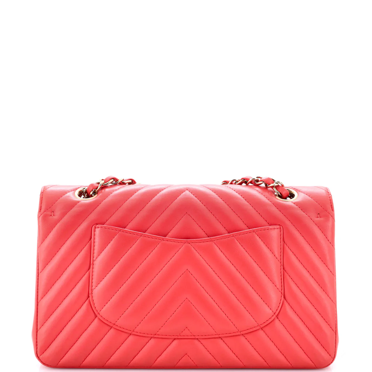 Classic Double Flap Bag Chevron Calfskin Medium - Deep Luxury