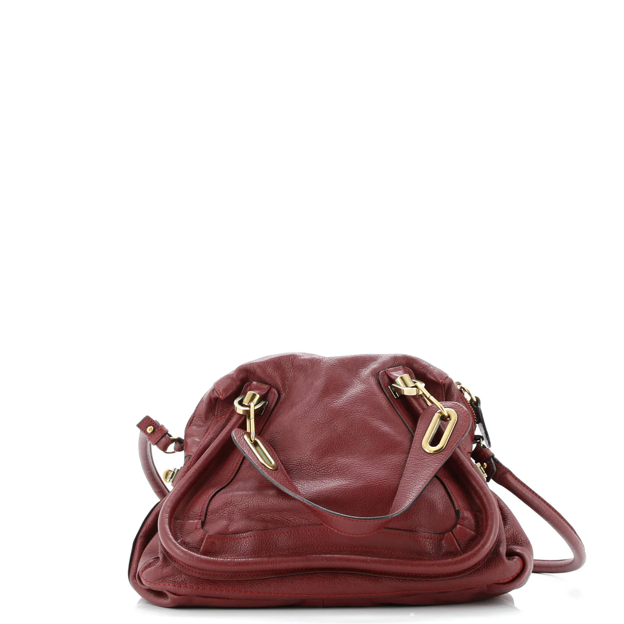 Paraty Top Handle Bag Leather Medium - Deep Luxury