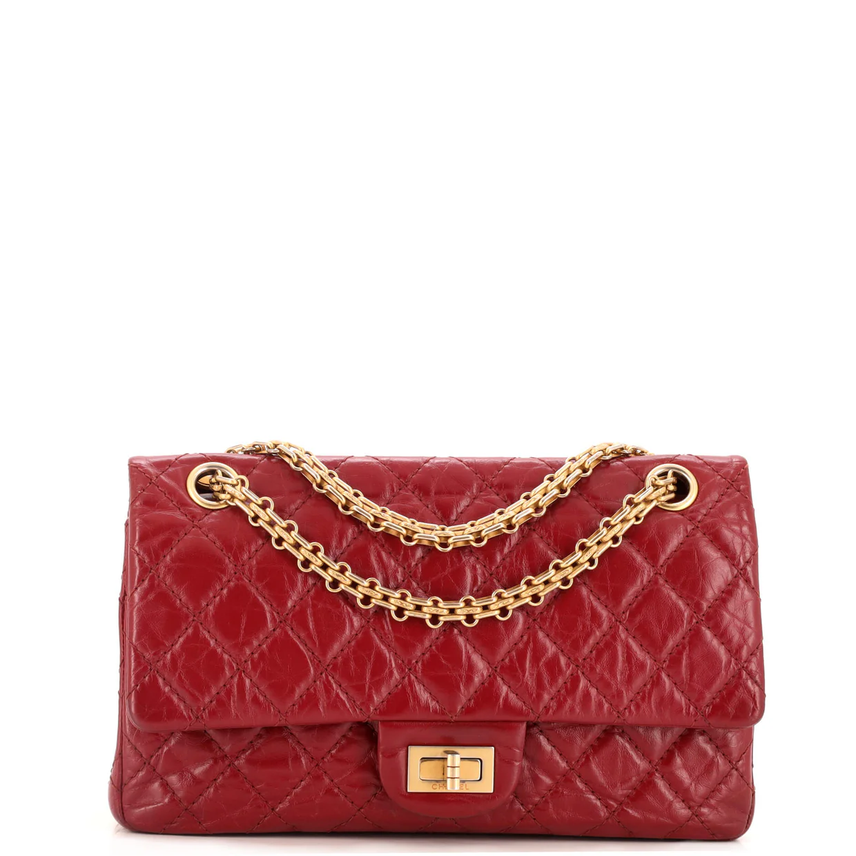 Reissue 2.55 Flap Bag Quilted Aged Calfskin 225 - Deep Luxury