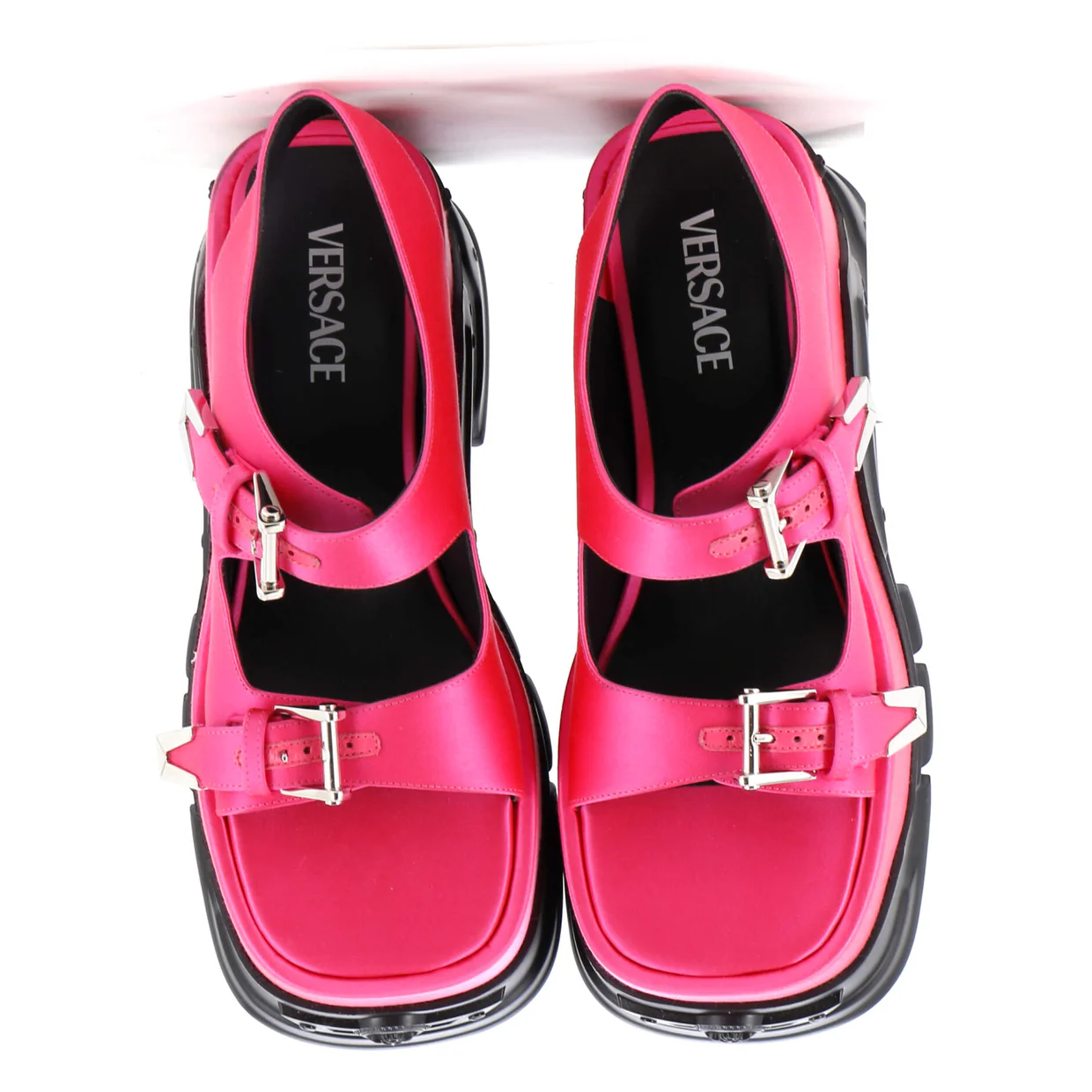 Women's Medusa Anthem Platform Sandals Satin - Deep Luxury