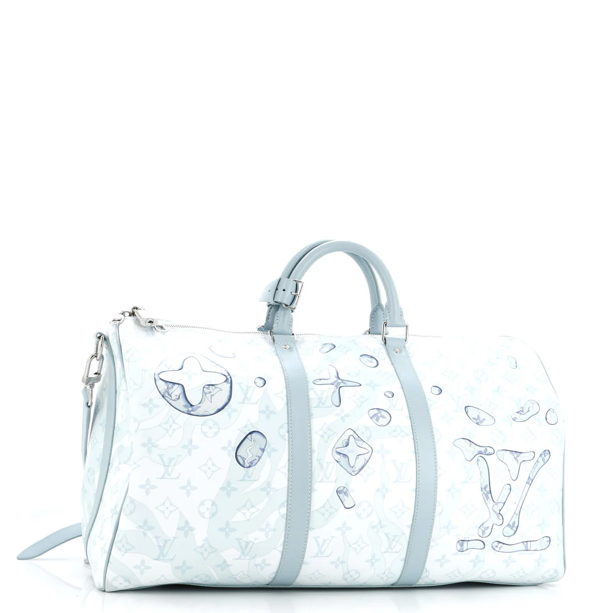 Keepall Bandouliere Bag Limited Edition Aquagarden Monogram Canvas 50 - Deep Luxury