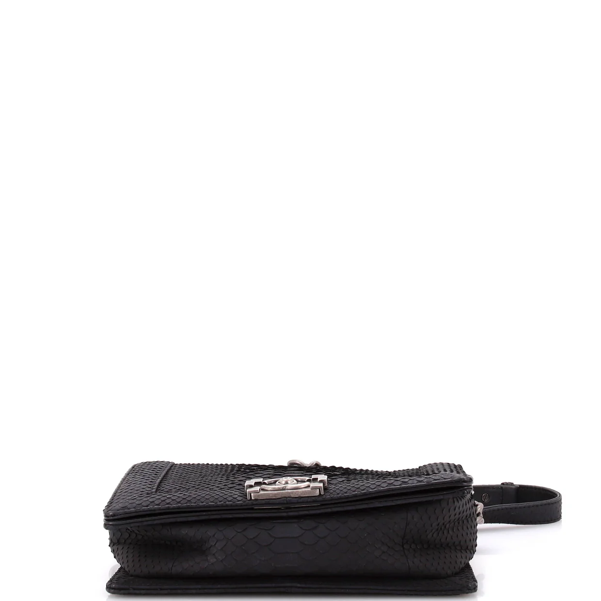 Boy Flap Bag Matte Gentle Python Old Medium - Deep Luxury