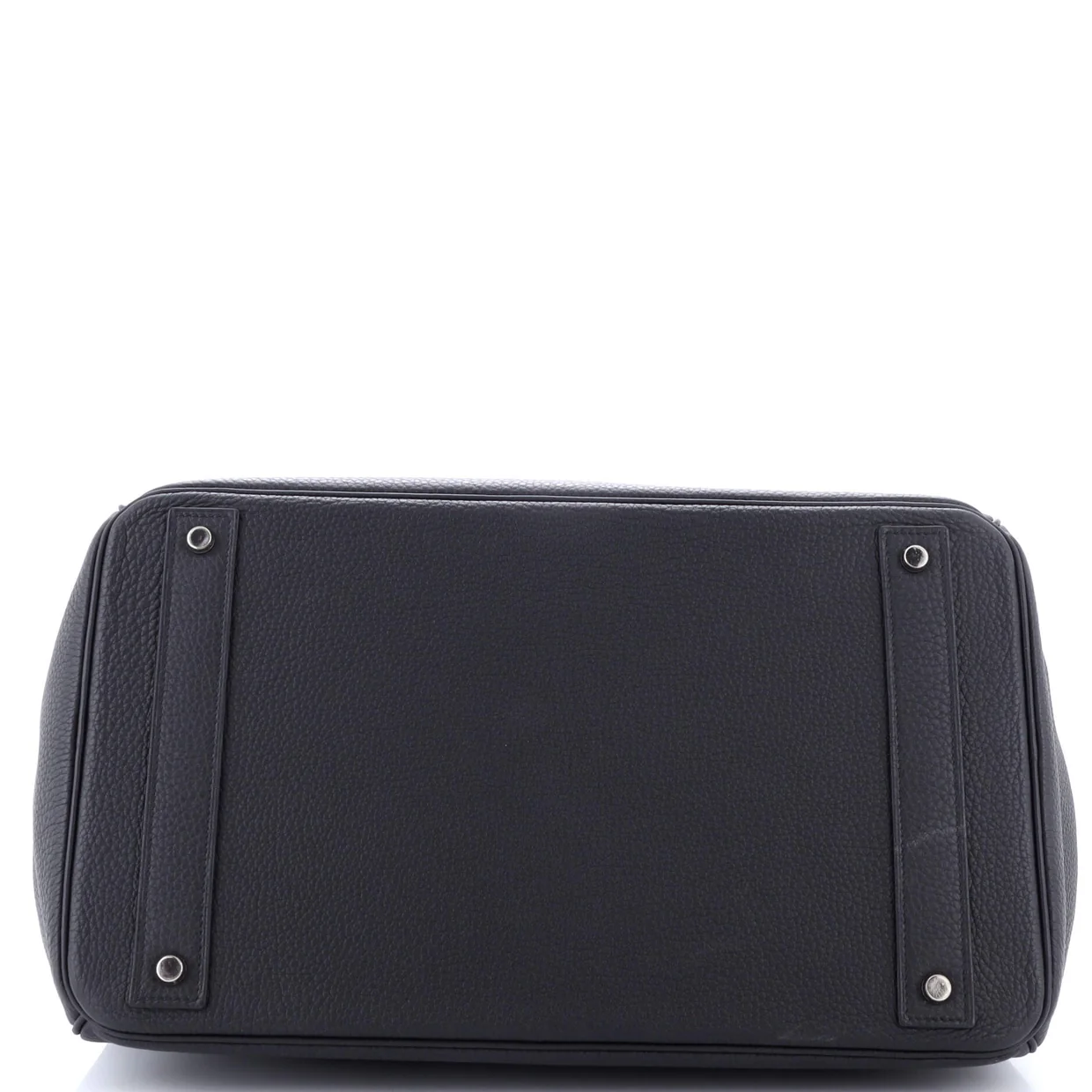 HAC Birkin Bag Noir Togo with Palladium Hardware 40 - Deep Luxury