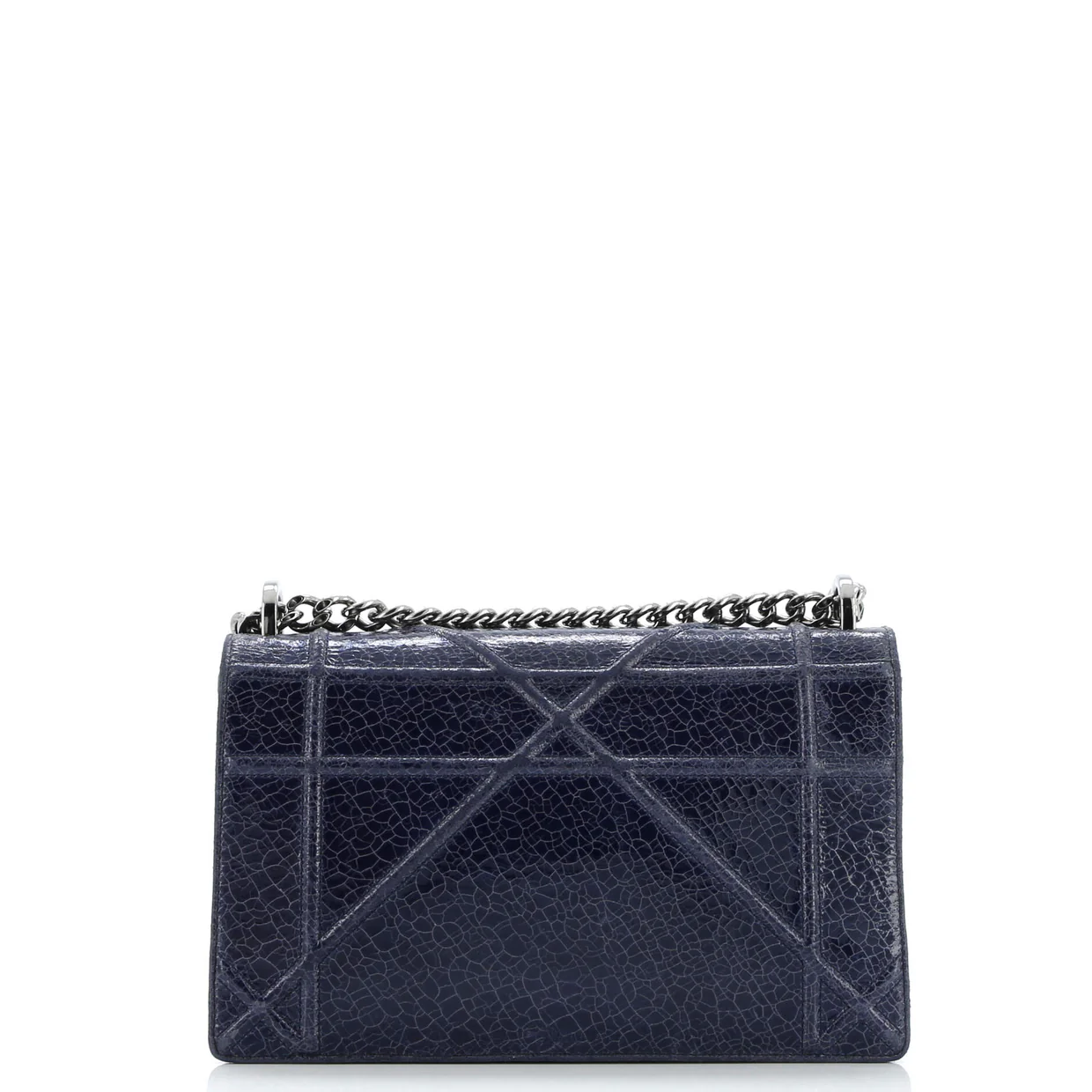 Diorama Flap Bag Crackled Deerskin Medium - Deep Luxury