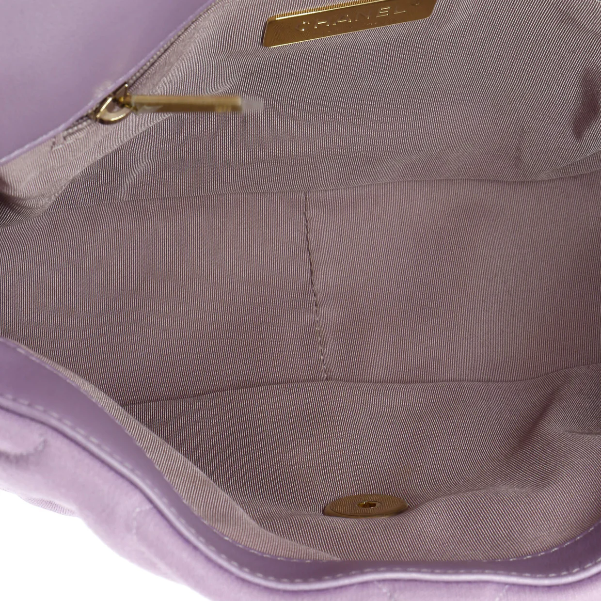19 Flap Bag Quilted Jersey Medium - Deep Luxury