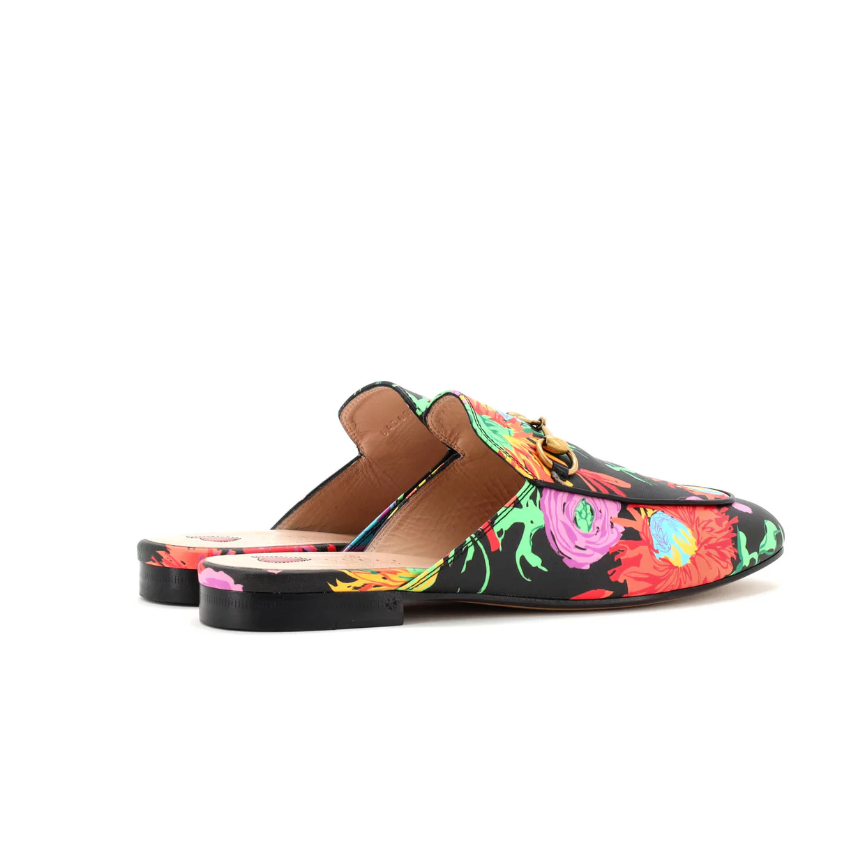 Women's Princetown Mules Printed Leather - Deep Luxury