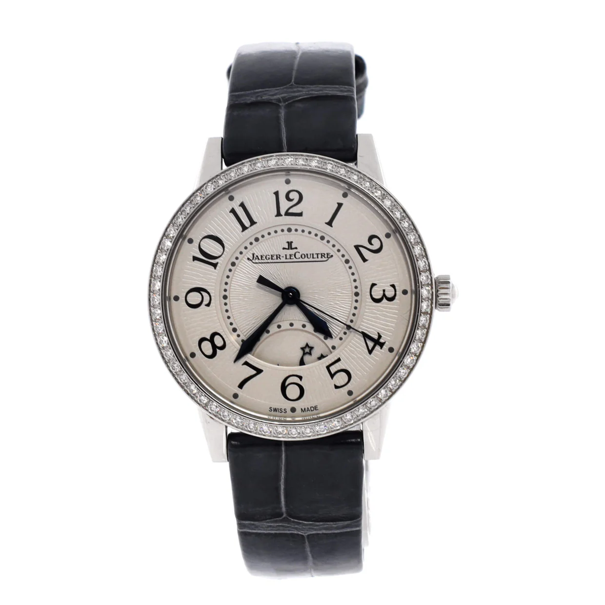Rendez Vous Night and Day Automatic Watch Stainless Steel and Alligator with Diamond Bezel 34 - Deep Luxury