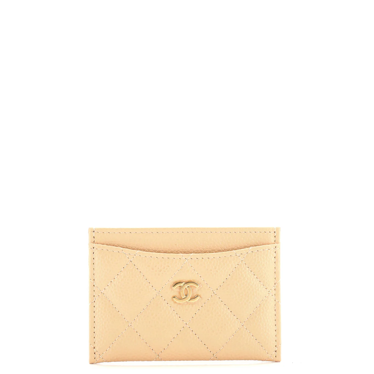 Classic Card Holder Quilted Caviar - Deep Luxury