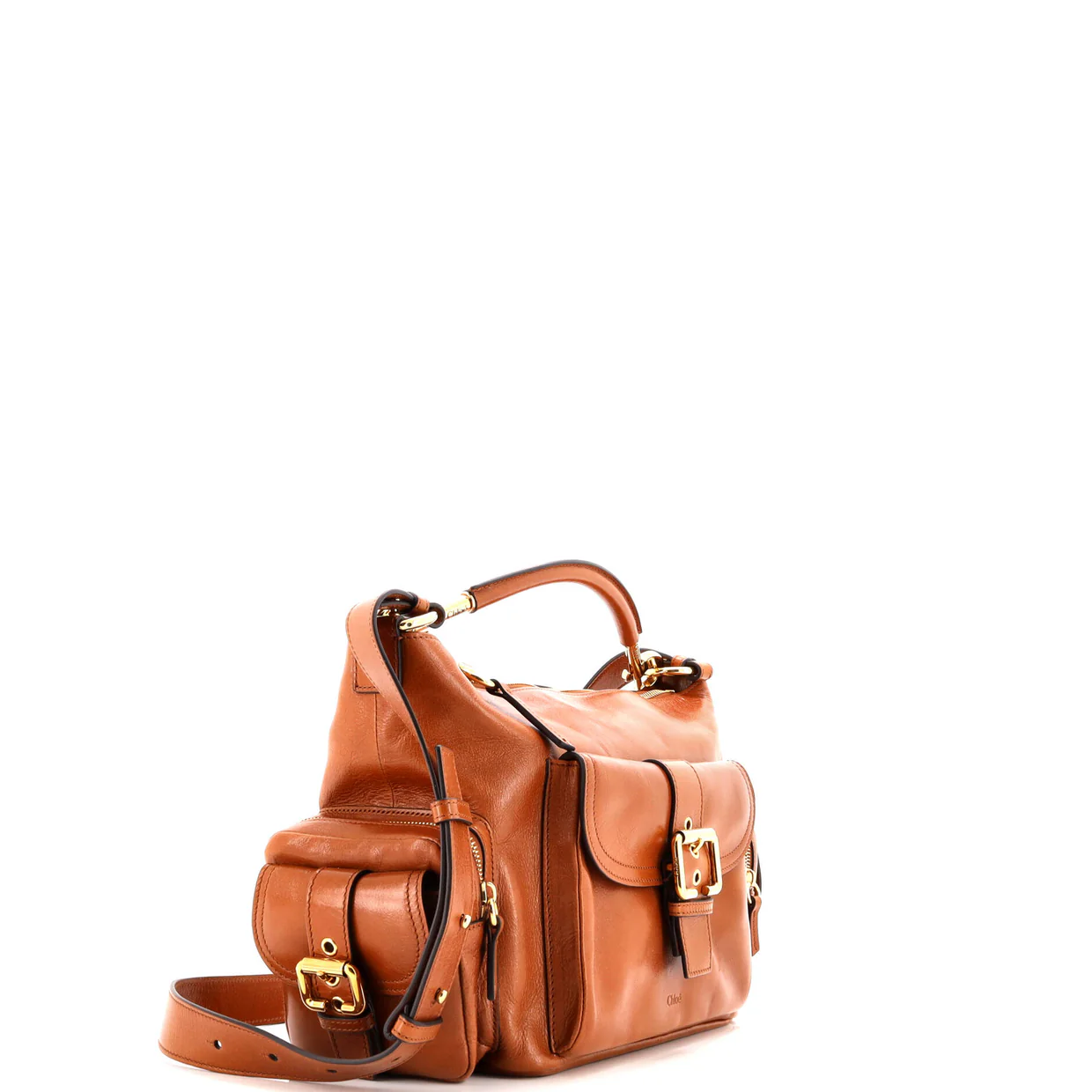 Camera Shoulder Bag Leather Medium - Deep Luxury