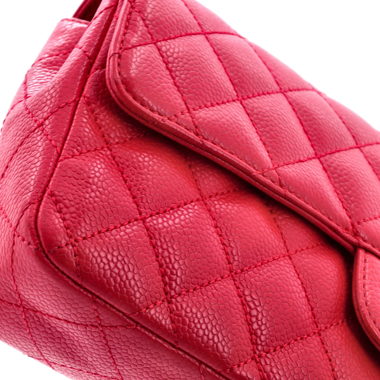 Classic Single Flap Bag Quilted Caviar East West - Deep Luxury
