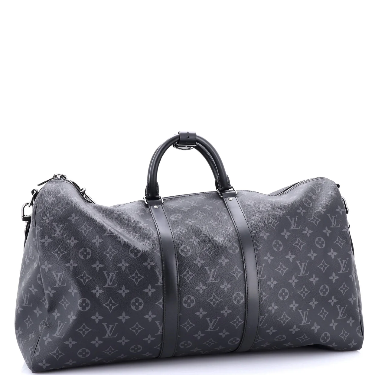 Keepall Bandouliere Bag Monogram Eclipse Canvas 55 - Deep Luxury