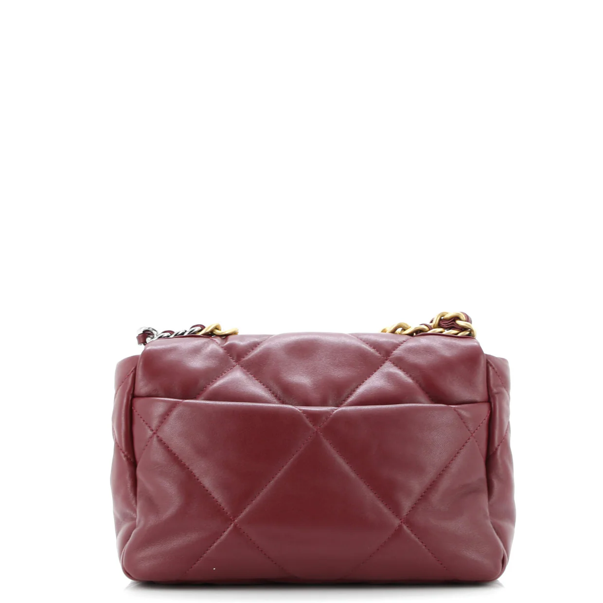 19 Flap Bag Quilted Leather Medium - Deep Luxury