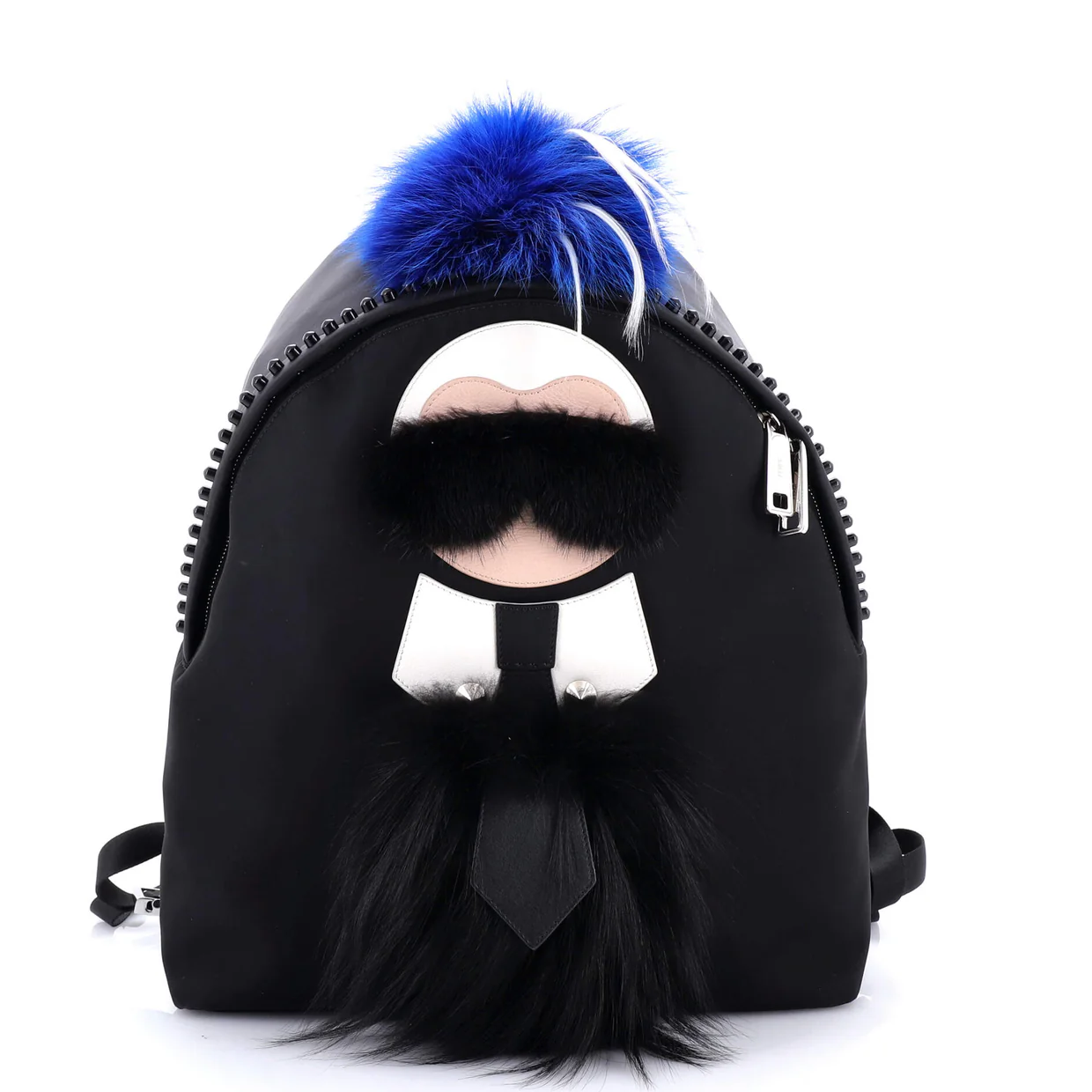 Karlito Backpack Nylon with Fur Large - Deep Luxury