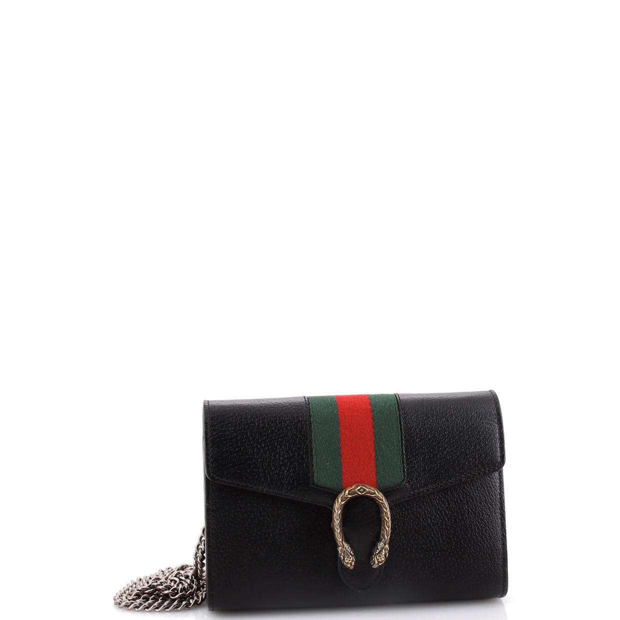 Dionysus Web Chain Wallet Leather Small - Deep Luxury