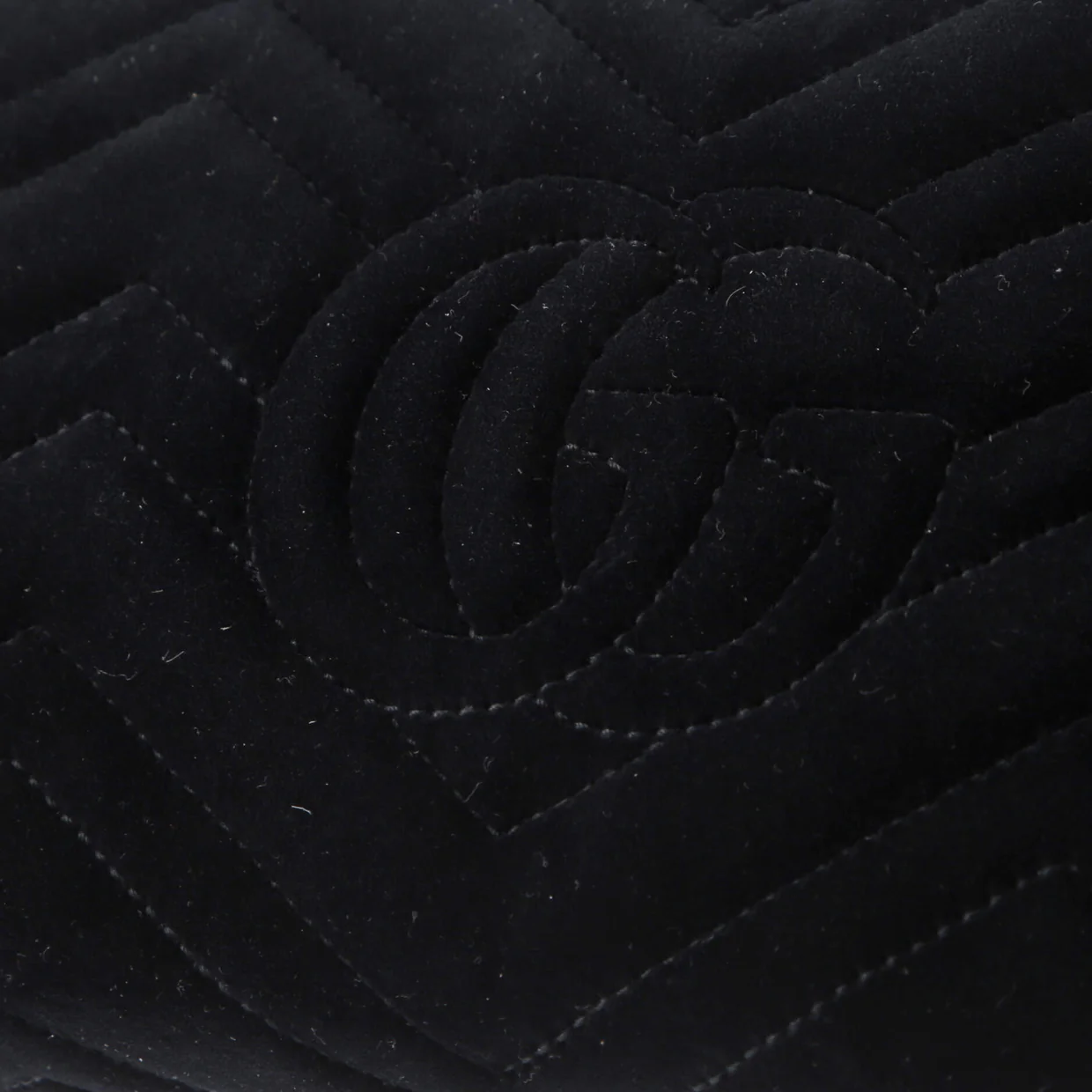 GG Marmont Chain Wallet Matelasse Velvet Mini - Deep Luxury