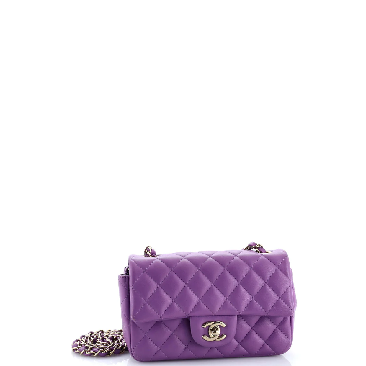 Classic Single Flap Bag Quilted Lambskin Mini - Deep Luxury
