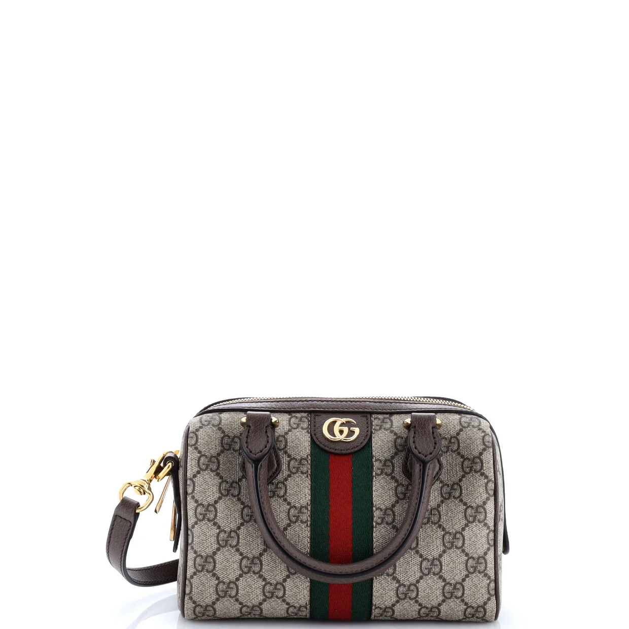 Ophidia Convertible Boston Bag GG Coated Canvas Mini - Deep Luxury