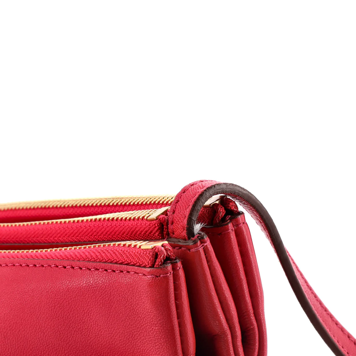 Trio Crossbody Bag Leather Small - Deep Luxury