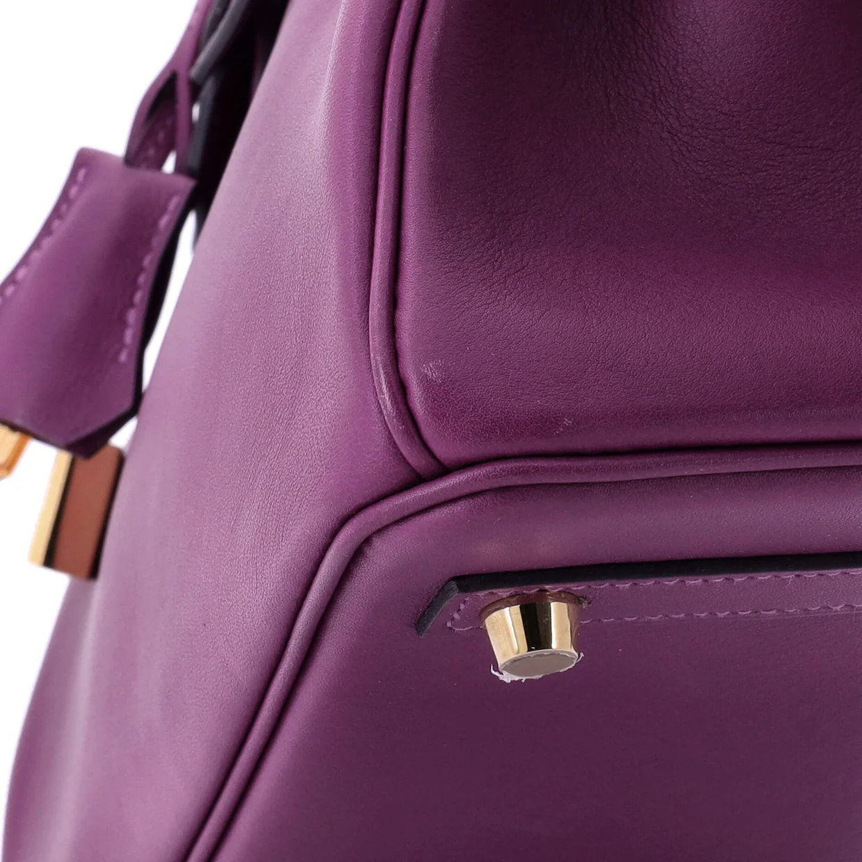 Birkin Handbag Anemone Swift with Gold Hardware 25 - Deep Luxury