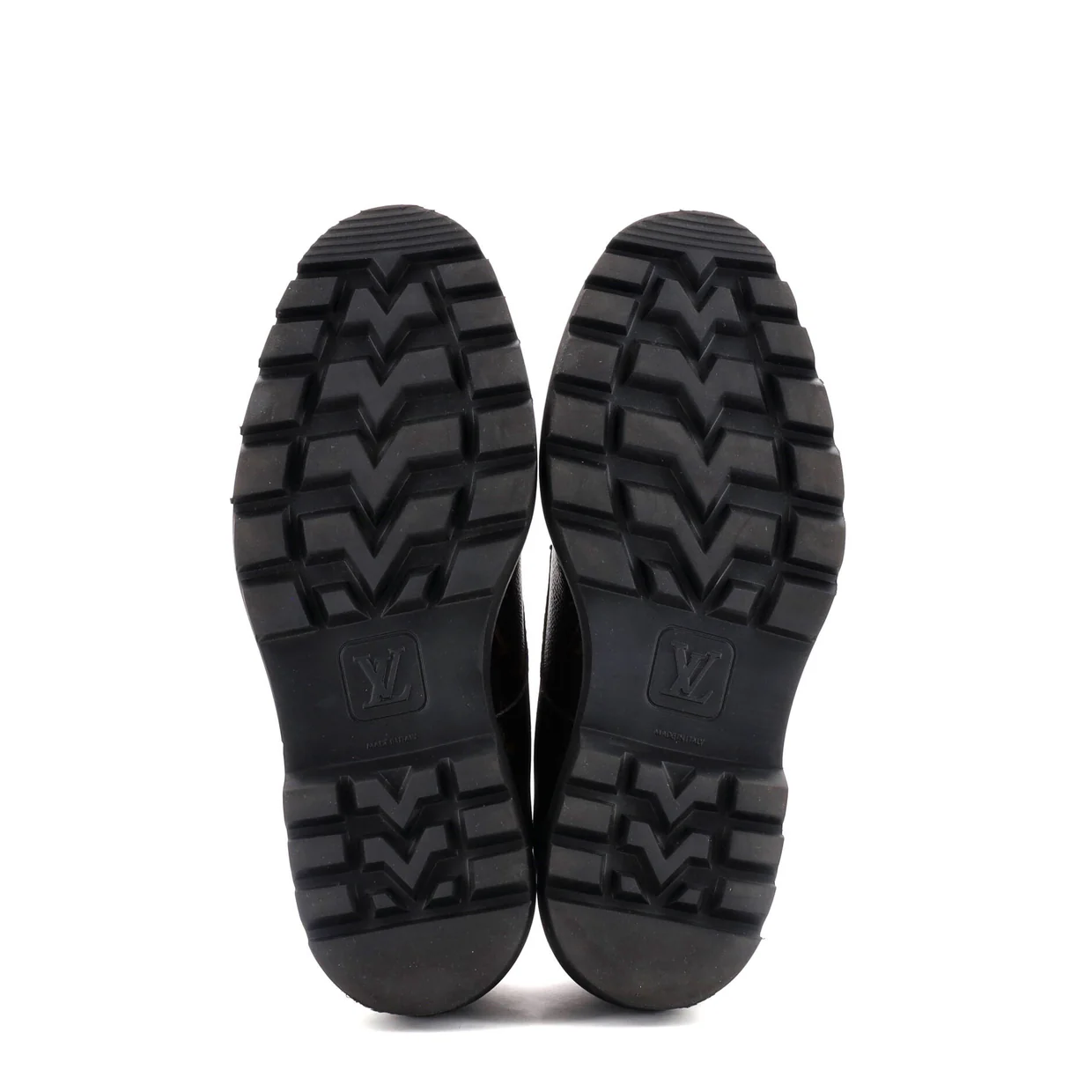 Men's Black Ice Derby Shoes Monogram Canvas - Deep Luxury