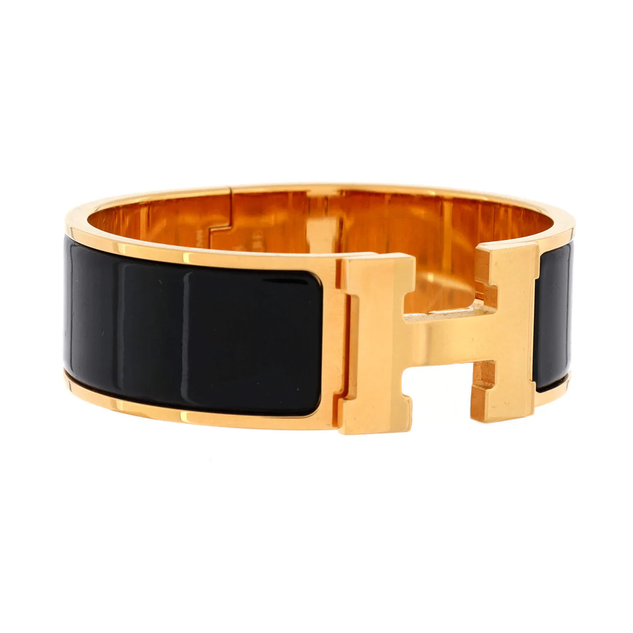 Clic H Bracelet Enamel Wide - Deep Luxury