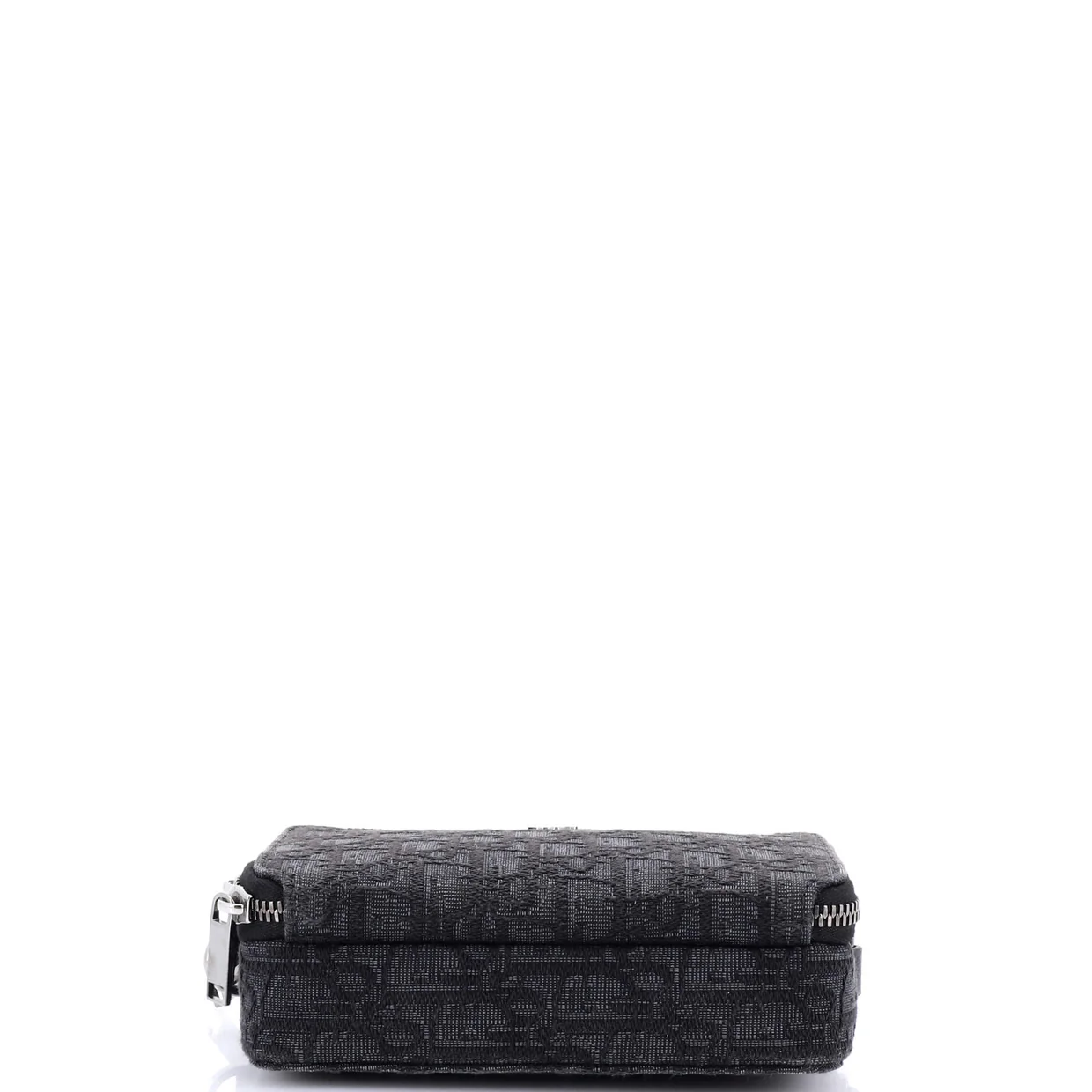 Double Zip Crossbody Pouch Oblique Canvas - Deep Luxury