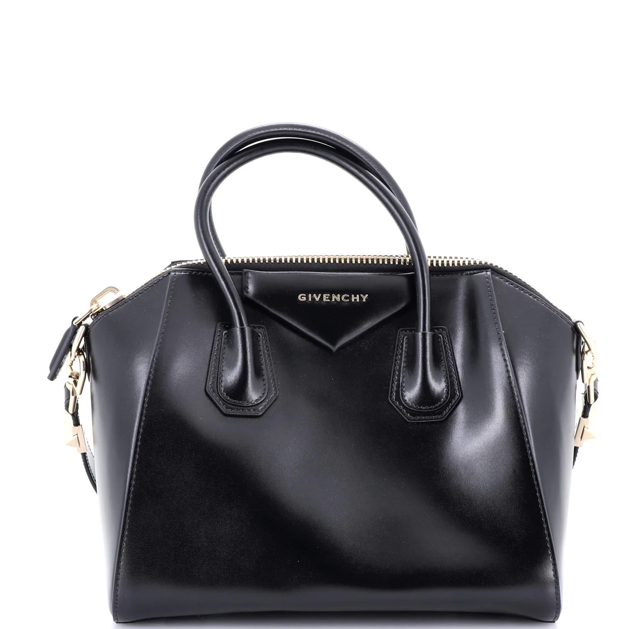 Antigona Bag Glazed Leather Small - Deep Luxury