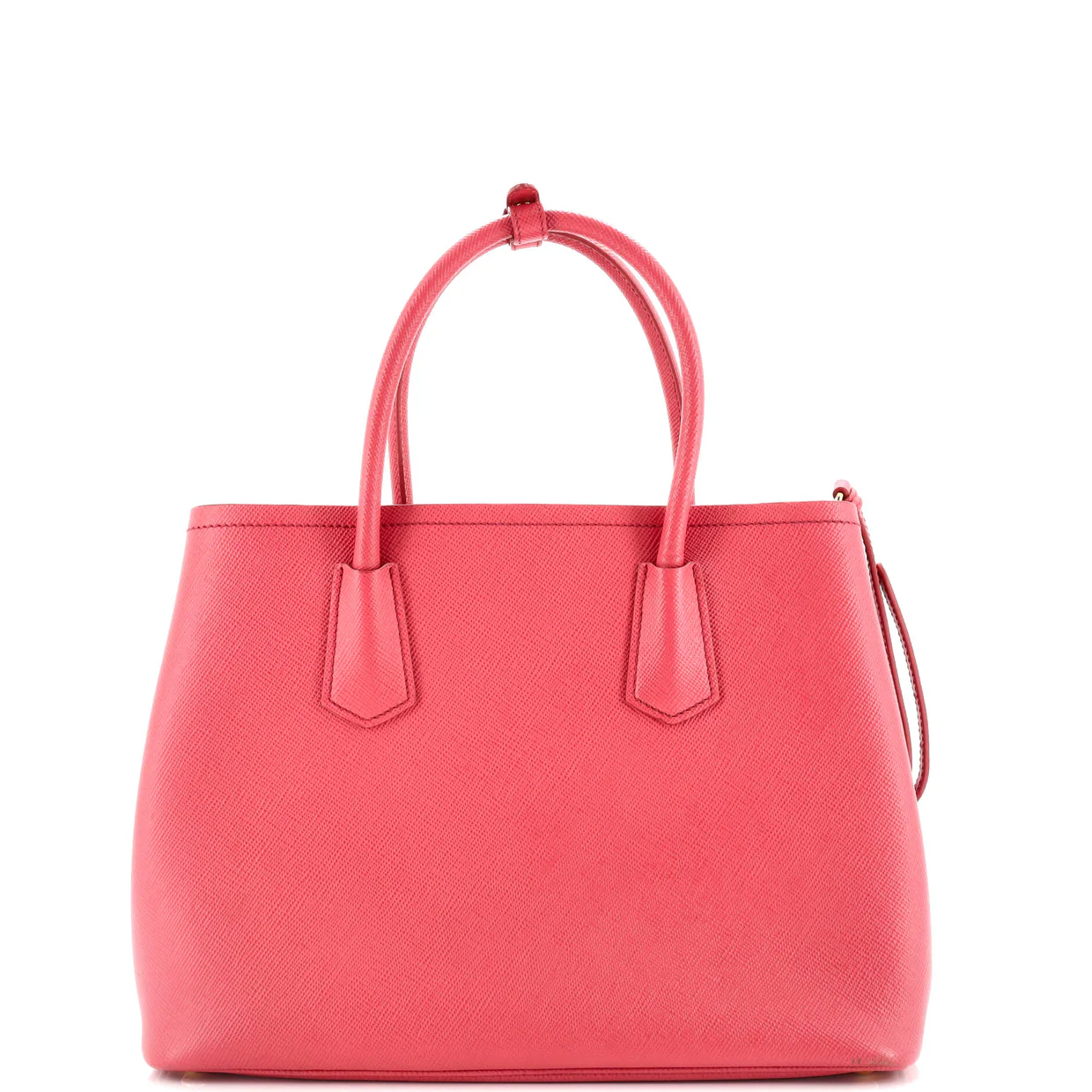 Cuir Double Tote Saffiano Leather Medium - Deep Luxury