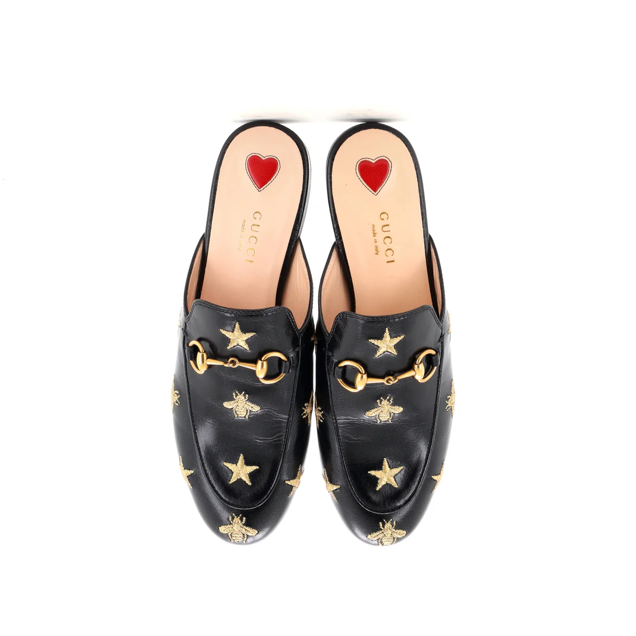 Women's Princetown Mules Embroidered Leather - Deep Luxury