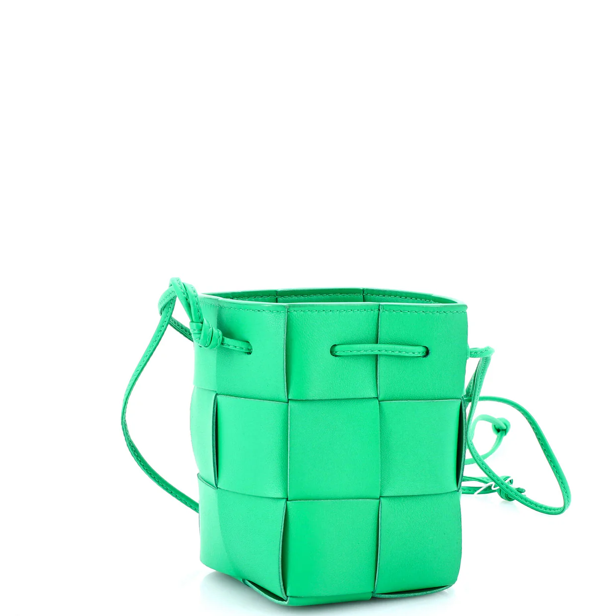 Cassette Bucket Bag Maxi Intrecciato Leather Mini - Deep Luxury