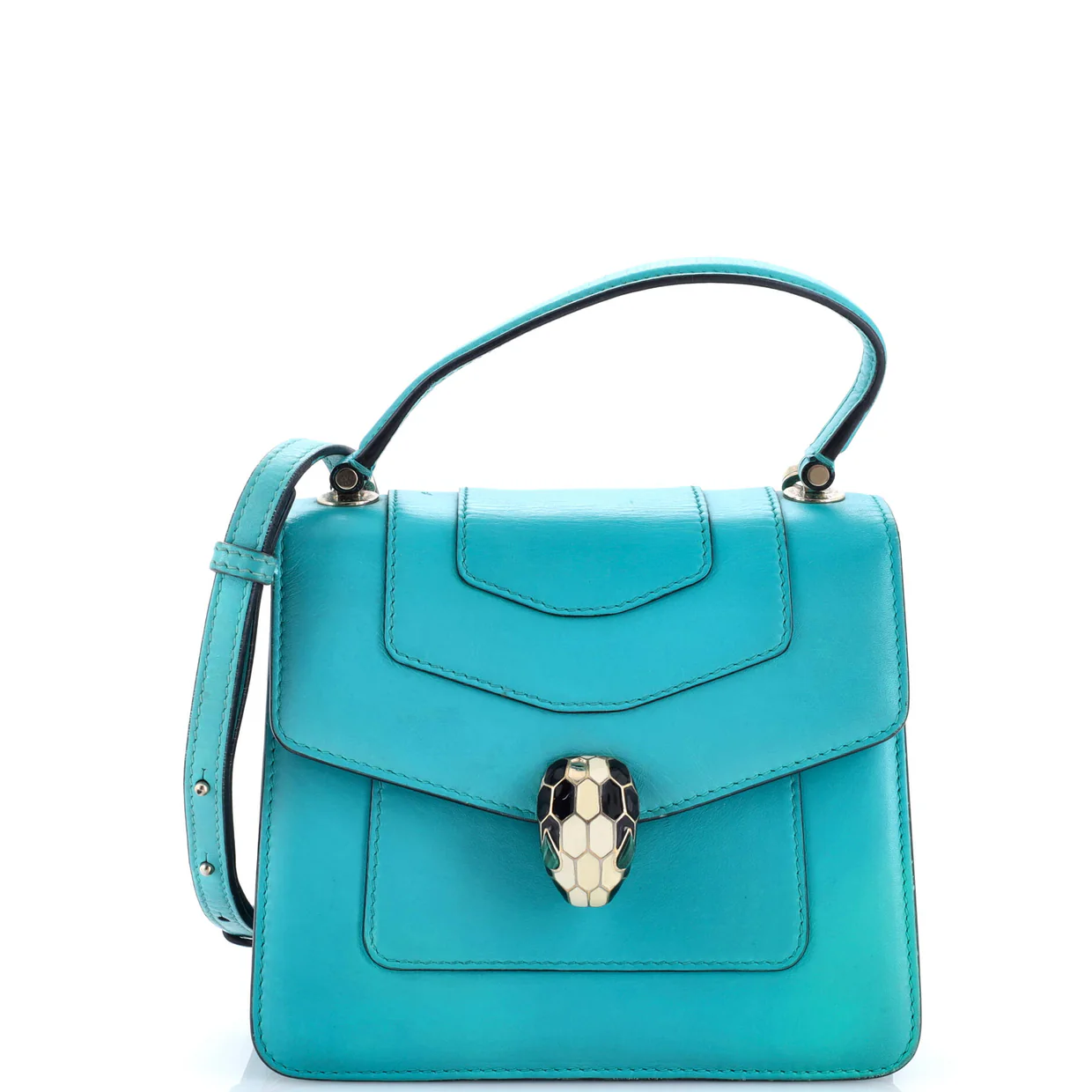 Serpenti Forever Top Handle Bag Leather Small - Deep Luxury